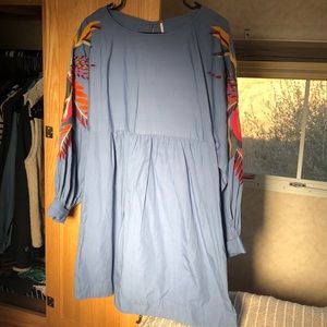 Free People Blue Boxy Dress